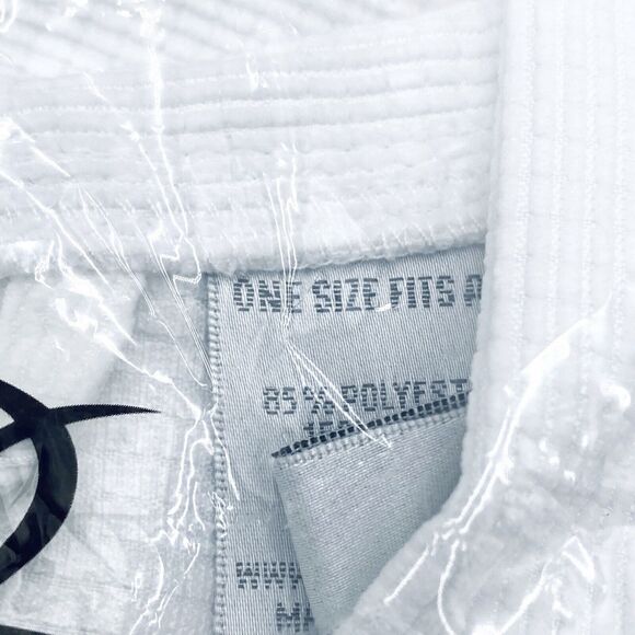 Boca Terry White Robe with Embroidered Pink Ribbon One Size Fits All (Most) New - Picture 3 of 5